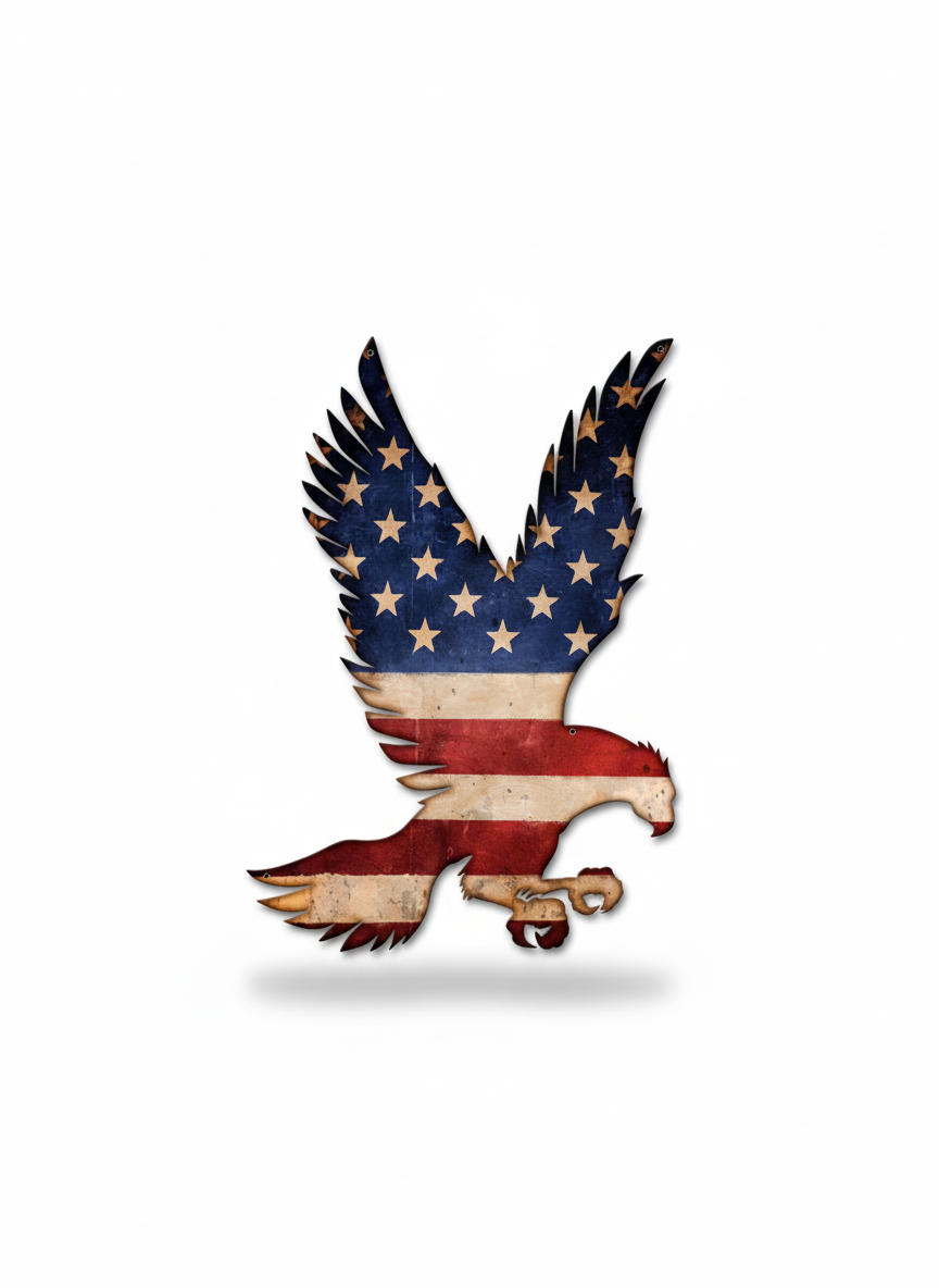 American Eagle Metal Sign
